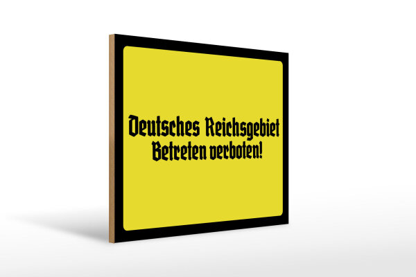 Holzschild - Reichsgebiet