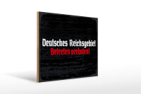 Holzschild - Reichsgebiet