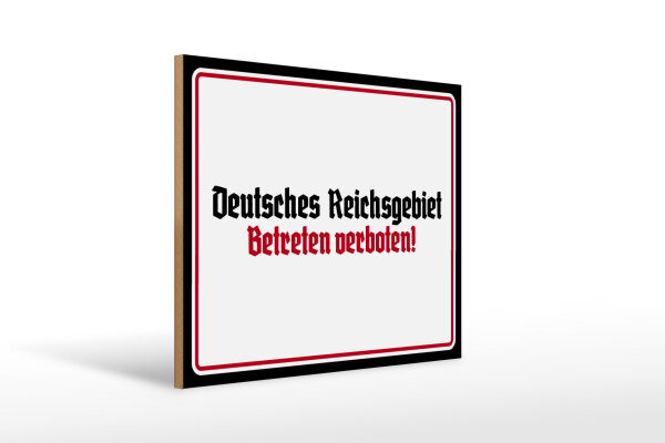 Holzschild - Reichsgebiet