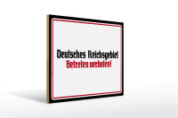 Holzschild - Reichsgebiet