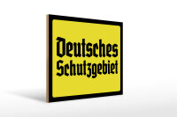 Holzschild - D. Schutzgebiet