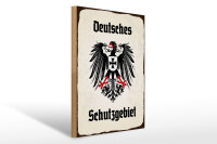 Holzschild - Adler Schutzgebiet