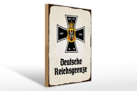 Holzschild - EK D. Reichsgrenze