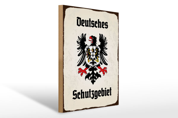 Holzschild - Adler Schutzgebiet