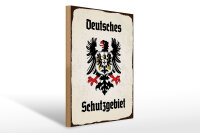 Holzschild - Adler Schutzgebiet
