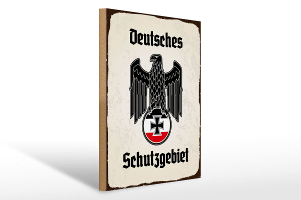 Holzschild - Adler Schutzgebiet