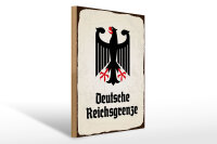 Holzschild - Adler D. Reichsgrenze