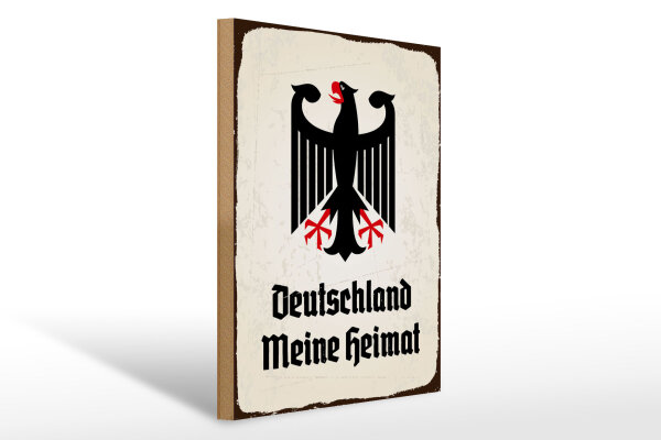 Holzschild - Adler Heimat