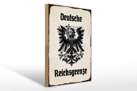 Holzschild - Adler Reichtsgrenze