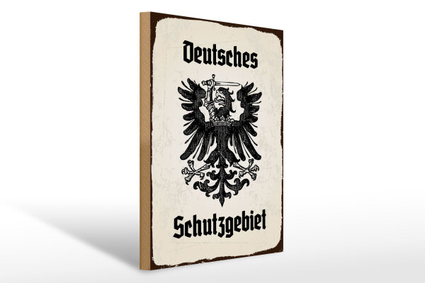 Holzschild - Adler Schutzgebiet