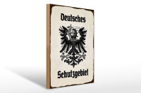 Holzschild - Adler Schutzgebiet