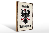 Holzschild - Adler Reichtsgrenze