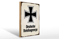 Holzschild - EK D. Reichsgrenze