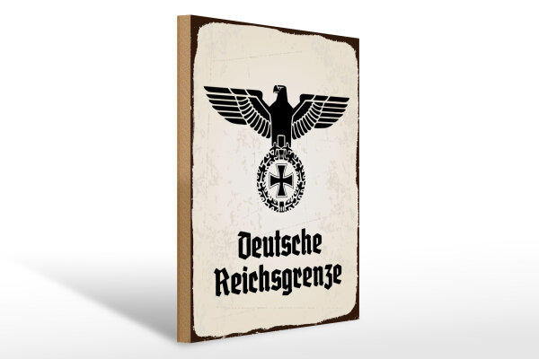 Holzschild - Adler D. Reichsgrenze