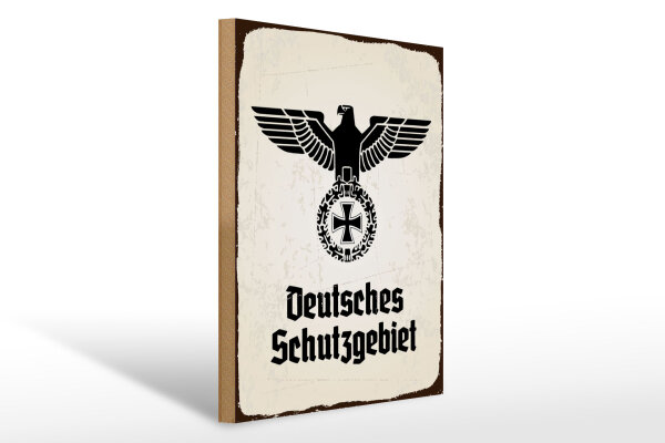Holzschild - Adler D Schutzgebiet