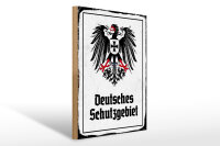 Holzschild - Adler D Schutzgebiet