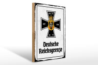 Holzschild - EK D. Reichsgrenze