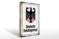 Holzschild - Adler D. Reichsgrenze
