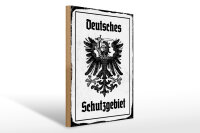 Holzschild - Adler Schutzgebiet