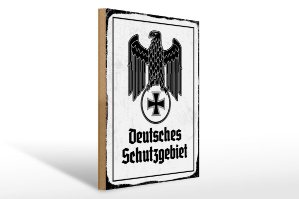 Holzschild - Adler D Schutzgebiet