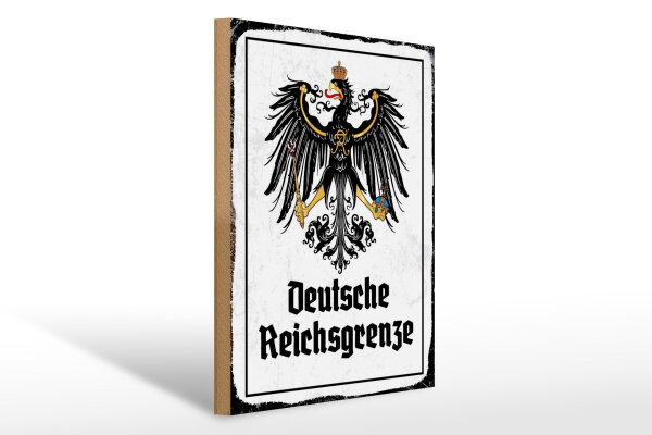 Holzschild - Adler D. Reichsgrenze