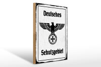 Holzschild - Adler Schutzgebiet