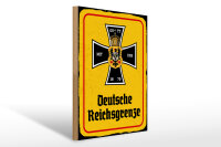 Holzschild - Adler D. Reichsgrenze