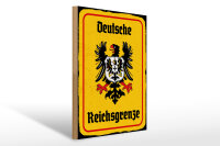 Holzschild - Adler Reichtsgrenze