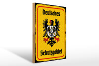 Holzschild - Adler Schutzgebiet