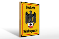 Holzschild - Adler Reichtsgrenze