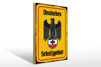 Holzschild - Adler Schutzgebiet