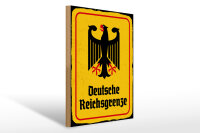 Holzschild - Adler D. Reichsgrenze