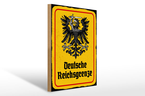Holzschild - Adler D. Reichsgrenze