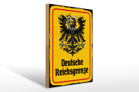 Holzschild - Adler D. Reichsgrenze