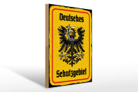 Holzschild - Adler Schutzgebiet