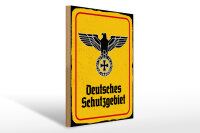 Holzschild - Adler D Schutzgebiet
