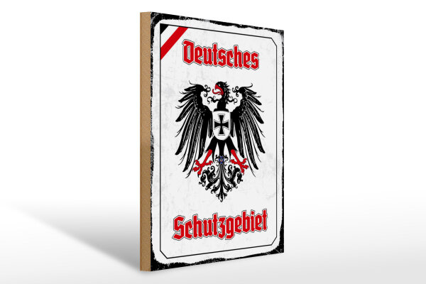 Holzschild - Adler Schutzgebiet