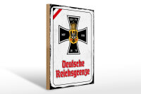 Holzschild - EK D. Reichsgrenze