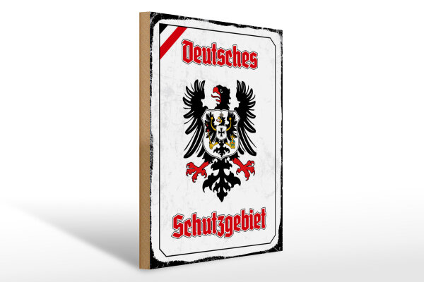 Holzschild - Adler Schutzgebiet