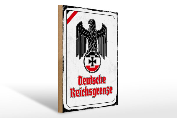 Holzschild - Adler D. Reichsgrenze
