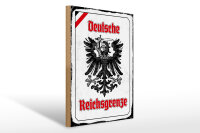 Holzschild - Adler Reichtsgrenze
