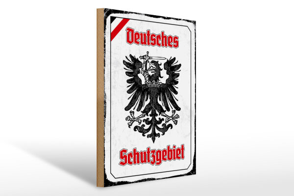 Holzschild - Adler Schutzgebiet