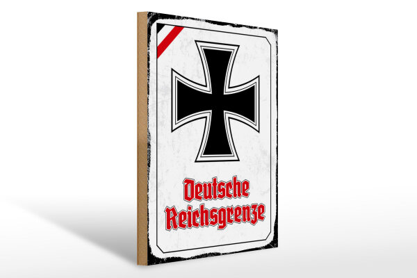 Holzschild - EK D. Reichsgrenze