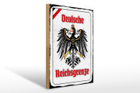 Holzschild - Adler Reichtsgrenze
