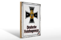 Holzschild - EK D. Reichsgrenze