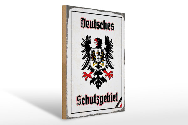Holzschild - Adler Schutzgebiet
