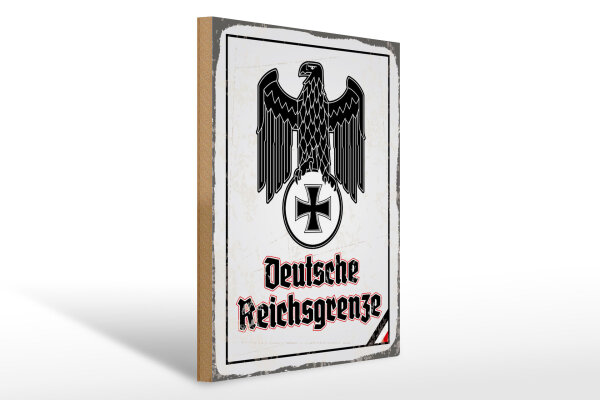 Holzschild - Adler D. Reichsgrenze
