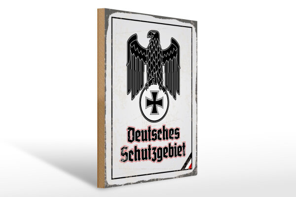 Holzschild - Adler D Schutzgebiet