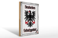 Holzschild - Adler Schutzgebiet