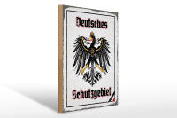 Holzschild - Adler Schutzgebiet